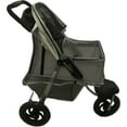 Critter Sitters Light Grey 4Wheel Pet Stroller for Medium/Large Sized