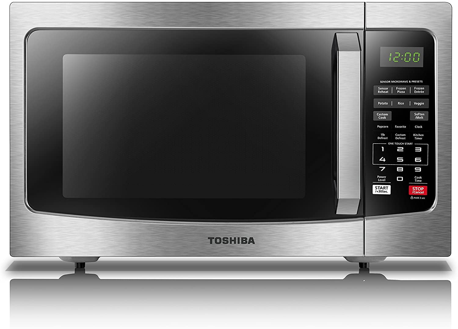 Details about   Toshiba Em131A5C-Bs Microwave Oven With Smart Sensor Easy Clean Interior Eco Mo