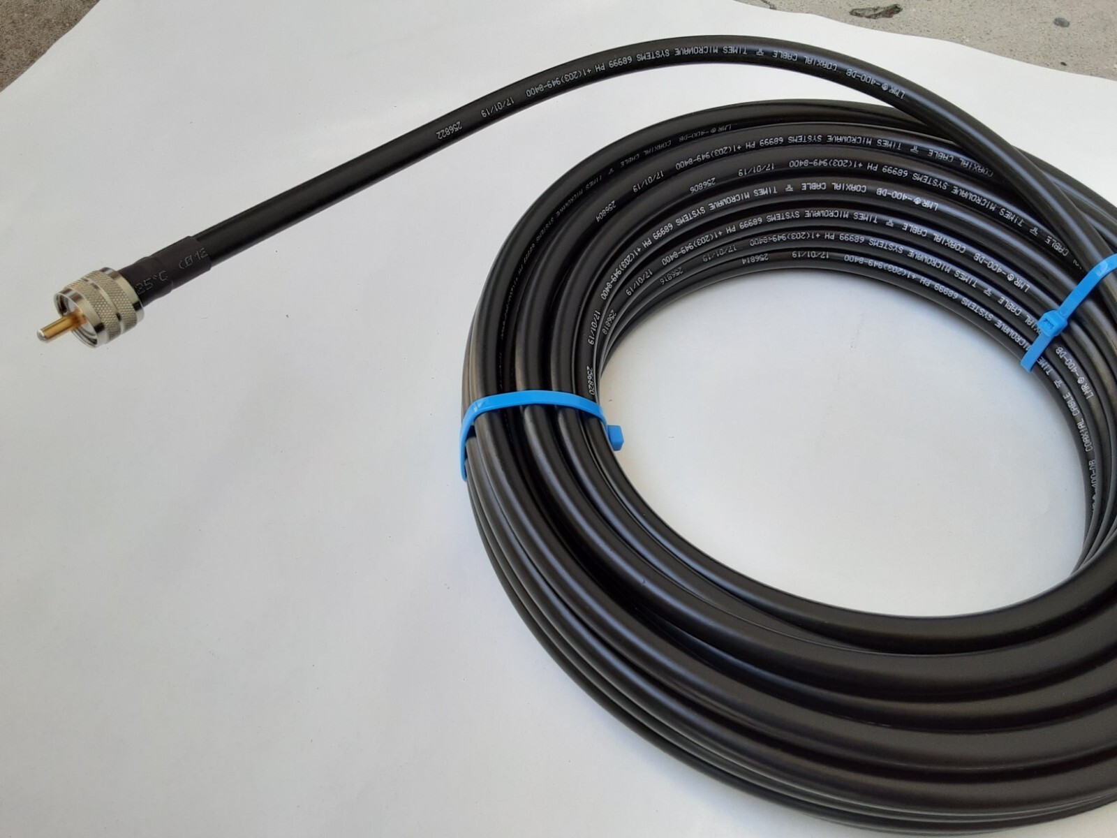 USMADE Times Microwave 40 FT LMR-400 PL259 Male Ultra Loss 50 ohm Cable CB HAM