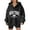 Black, variant on Womens Blouses Plus Size Fall Winter Loose Fit Hooded Long Sleeve Bell Cold Shoulder Cropped Graphic Leisure Cotton Sweatshirts Hoodie(Black,L)