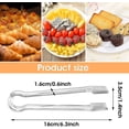 thumbnail image 2 of 10 Pieces Mini Plastic Buffet Serving Tong, Small Buffet Serving Tongs Set Clear Kitchen, 2 of 5