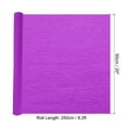 thumbnail image 2 of Unique Bargains 8.2ft Crepe Paper Roll, 1 Roll 20' Width Paper Streamer Sheet for Craft Flower Making Decoration, Violet, 2 of 4