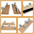 thumbnail image 2 of Miangastore Wooden Domino Rack Professional Domino Holder Domino Tiles Game Rack Wooden Domino Tray, 2 of 8