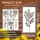 thumbnail image 3 of Xihbxyly Plantillas para Cercas de Jardín, Diseño Floral Grande, Reutilizables, para Pintar, para Pared de Madera, con Patrones de Setos, Manualidades Versátiles, Decoración Del Hogar, 28 X 18 Cm (Ju, 3 of 7