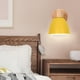 thumbnail image 1 of Aplique LED, lámpara decorativa de fondo, personalizable, moderna, para dormitorio, sala de estar, ajustable, de metal, base de madera, luz cálida, para oficina, 2 niveles,Wsvlmg, 1 of 9