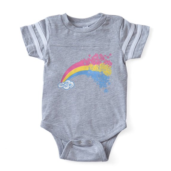 CafePress - Rainbow Of Skulls - Cute Infant Baby Football Bodysuit