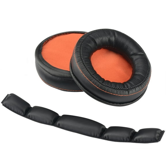 Geekria Earpad and Headband Set, Compatible with SteelSeries SIBERIA 800/840 Headphone, Repair Parts Suit (Black)