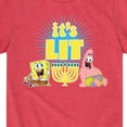 thumbnail image 3 of SpongeBob SquarePants - It's Lit Hanukkah - Toddler And Youth Short Sleeve Graphic T-Shirt, 3 of 6