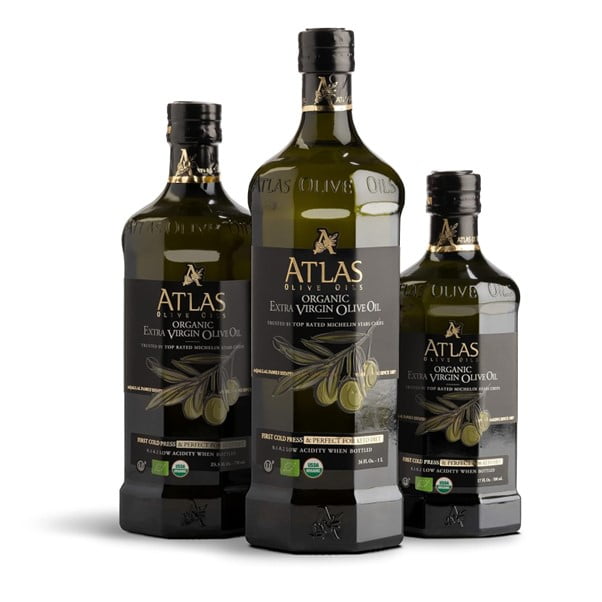 Atlas 1LT Organic Cold Press Extra Virgin Olive Oil Moroccan Polyphenol Rich 34 oz