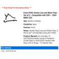 thumbnail image 2 of Front HVAC Heater Line and Water Line - Set of 2 - Compatible with 2001 - 2005 BMW 325i 2002 2003 2004, 2 of 2