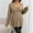 Khaki, variant on Long Sleeve Tops, Maternity V Neck Ribbed Long Sleeve Side Drawstring Pregnancy Tunic