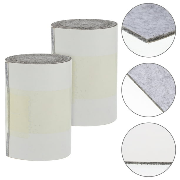Uxcell 12 Pcs Tampons en Feutre à Clouer pour Meubles, Tampons en Feutre Ovales pour Glissières de Meubles, Protecteurs de Plancher pour Meubles en Bois Table Sofa Chaise Pied (25mm, Noir