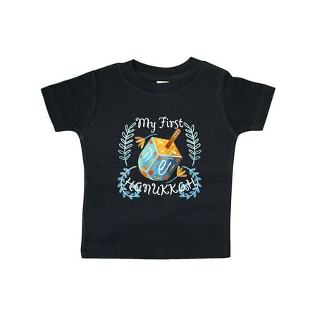 

Inktastic My 1st Hanukkah Dreidel and Laurels Gift Baby Boy or Baby Girl T-Shirt