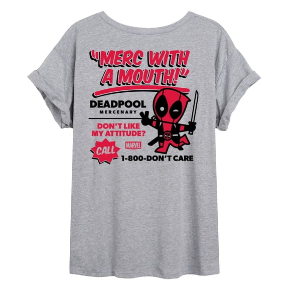Marvel - Deadpool Merc With A Mouth - Women's Oversized Graphic T-Shirt