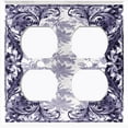 thumbnail image 3 of Metal Light Switch Plate Cover Elegant Black and White Grape Vine Damask Frame FRA052, 3 of 13