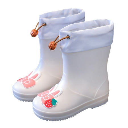 

Girls Boots Toddler Rain Boots Rain Boots For Kids Rain Boot Insulated Liner For Boys & Girls Rubber Rain Boots Toddler Rain Boots Toddler Boots White 13