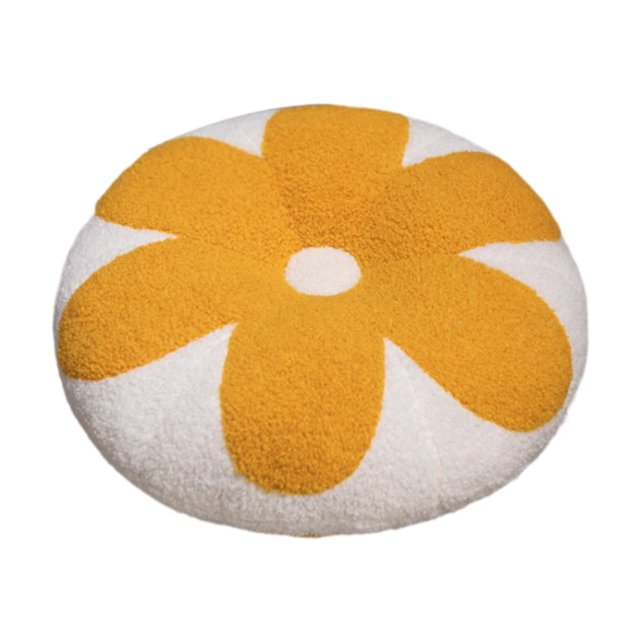 Meditation Cushion 17.7 pulgadas Mat Multipurpose PP Algodón de algodón Asiento Amarillo