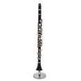 thumbnail image 3 of Réplica de clarinete en miniatura de color negro de 16 cm, juguete decorativo de escritorio, 3 of 5