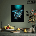 thumbnail image 5 of 500 pcs Two Glowing Whales Deep Blue Halo Home Decoration Puzzle Game Adult Intelligence Fun Creative Unique Perfect Gift Large-sized Animal Puzzle.20.4x15 in, 5 of 10