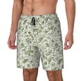 thumbnail image 2 of Haiem Green Rabbit Mens Swim Trunks with Compression Liner 2 in 1 Swimming Shorts Stretch Swimwear Quick Dry,Board Shorts-Medium, 2 of 9