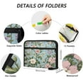 thumbnail image 3 of Organ Folder 14.2 x 0.8 x 10.6 Inches 13 Separate Pockets A4 Size Documents Folder A Sort Storage File Manager For The Home Office Colorful Pink Flower, 3 of 7