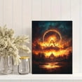 thumbnail image 2 of Qisvanset 12x16 Inch Cloud Ferris Wheel Jesus Canvas Wall Art, Modern Biblical Art Nursery Gift Wall Decor, 2 of 8