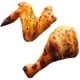 thumbnail image 1 of Juguete de peluche de pata de pollo de imitación de 20 cm, cojín de almohada frito con forma de baqueta de ala de pollo, almohada suave para decoración del hogar, regalo de cumpleaños, 1 of 6