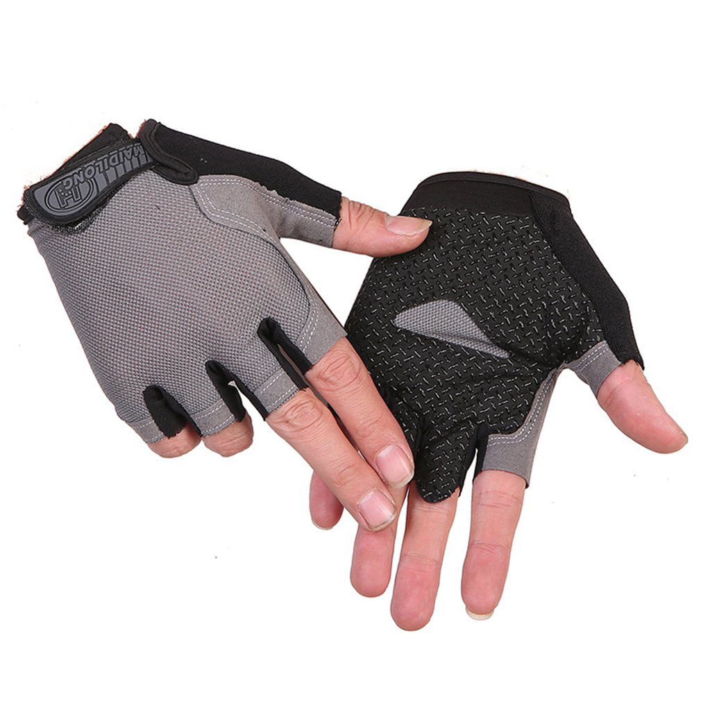 HOT Cycling Anti-slip Anti-sweat Men Women Half Finger Sports Gloves 