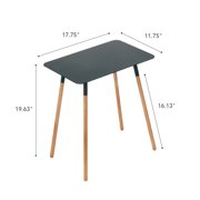 Yamazaki Home Side Table, Black, Steel, Supports 22 pounds, Minimal Assembly