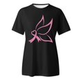 thumbnail image 4 of TSADFHJI Hauts d'Été pour Adolescentes T-Shirt Imprimé à Manches Courtes Col Rond Blouse TTTG Noir, 4 of 5