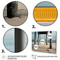 thumbnail image 3 of Designart "Perspective Black Beach Pier IX" Nautical & Beach Floater Framed Canvas Print, 3 of 7