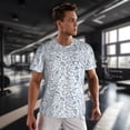 thumbnail image 3 of Wukai Fitness Guru Print Men's Short-Sleeved Mesh T-Shirt,Quick-Dry Short Sleeve Workout T-Shirt-6X-Large, 3 of 8