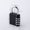 Black, variant on Combination Lock 4 Digit Padlock for School Gym Locker, Sports Locker, Fence, Toolbox, Case, Hasp Storage (Black & Code Window)