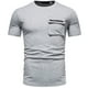thumbnail image 2 of pstuiky camisetas para hombre, Camisas de verano para hombre, de color liso, ajustadas, con bolsillos, de manga corta y cuello redondo camisetas de hombre s, 2 of 9