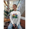 thumbnail image 2 of Colorful Lion Face. Sweatshirt Women -Image by Shutterstock, Female 5X-Large, 2 of 4