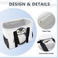 thumbnail image 4 of Large Hand-Held Storage Bag Kitchen Reusable Grocery Bags， Travel Tote Bags， Waterproof Tote，Laundry Bag，Beach Bag， Pool Bag Super Lovely Penguin, 4 of 8