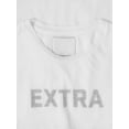 thumbnail image 3 of Ma Croix Womens Graphic Print "Extra Ordinary" Motivational T Shirt, 3 of 6