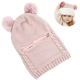 thumbnail image 1 of 1 Juego de bufanda y gorro de invierno para bebé, bufanda Unisex para niño pequeño (rosa) Sincero Electrónica, 1 of 5