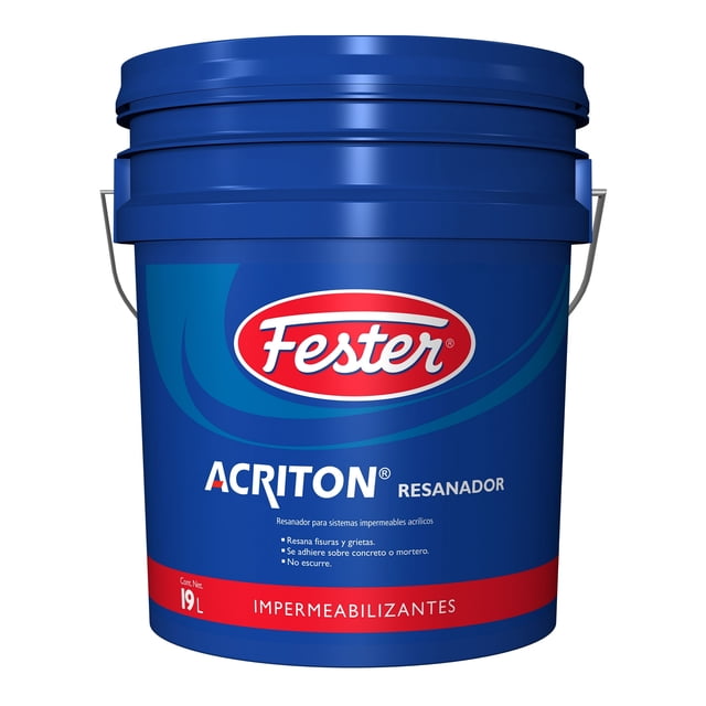 Resanador para Sistemas Impermeables Acrilicos Fester Acriton Resanador 19 L