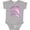 AC-Heather Grey, variant on Dolphin-itely in Love Cute Pink Dolphin Boys or Girls Baby Bodysuit