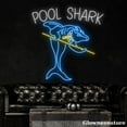 thumbnail image 3 of Glowneon Pool Shark Billiard Neon Sign, Shark Led Sign, Man Cave Decor, Billiard Club Decor, 3 of 5