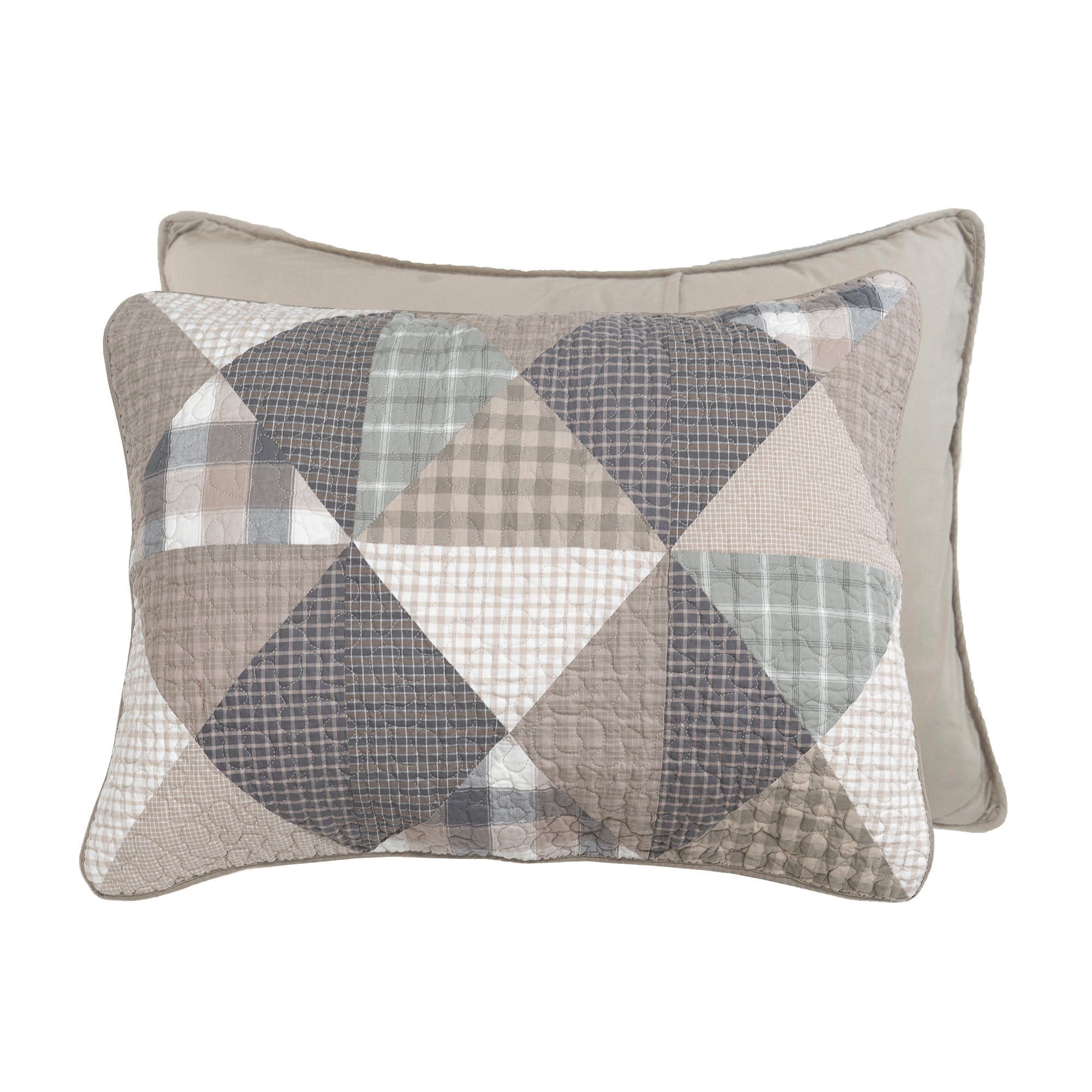 Donna Sharp Smoky Star 3PC Pieced Cotton Queen Quilt Set