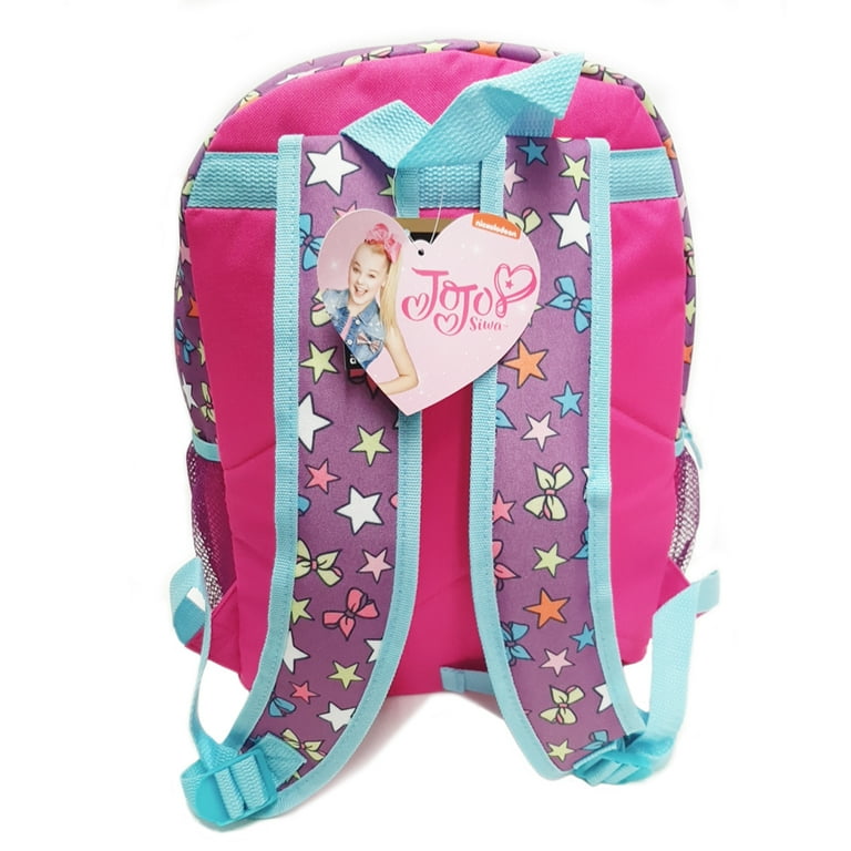 3D Molded Jojo Siwa 5 piece set Large Backpack With Magic Sequins Lunch bag  - Walmart.com