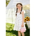 thumbnail image 3 of MAMAMI Kids Baby Girls Summer Boho Dress Sleeveless Floral Ruffle Toddler Girls Beach Sundress, 3 of 8