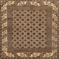 thumbnail image 1 of Ahgly Company Indoor Square Abstract Red Brown Southwestern Area Rugs, 3' Square, 1 of 6