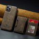 thumbnail image 1 of Funda magnética de cuero desmontable con tarjetero para iPhone 14 Pro Max 13 12 11 Mini X XS XR 7 8 Plus SE 2022, 1 of 4
