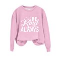 thumbnail image 2 of Qiopertar Mode Femmes Décontracté Manches Longues Imprimé Col Rond Chandail en Molleton Sans Capuche Blouse Offres de la Semaine Liquidation Moins de 5$ jusqu'à 90 % de Réduction, 2 of 3