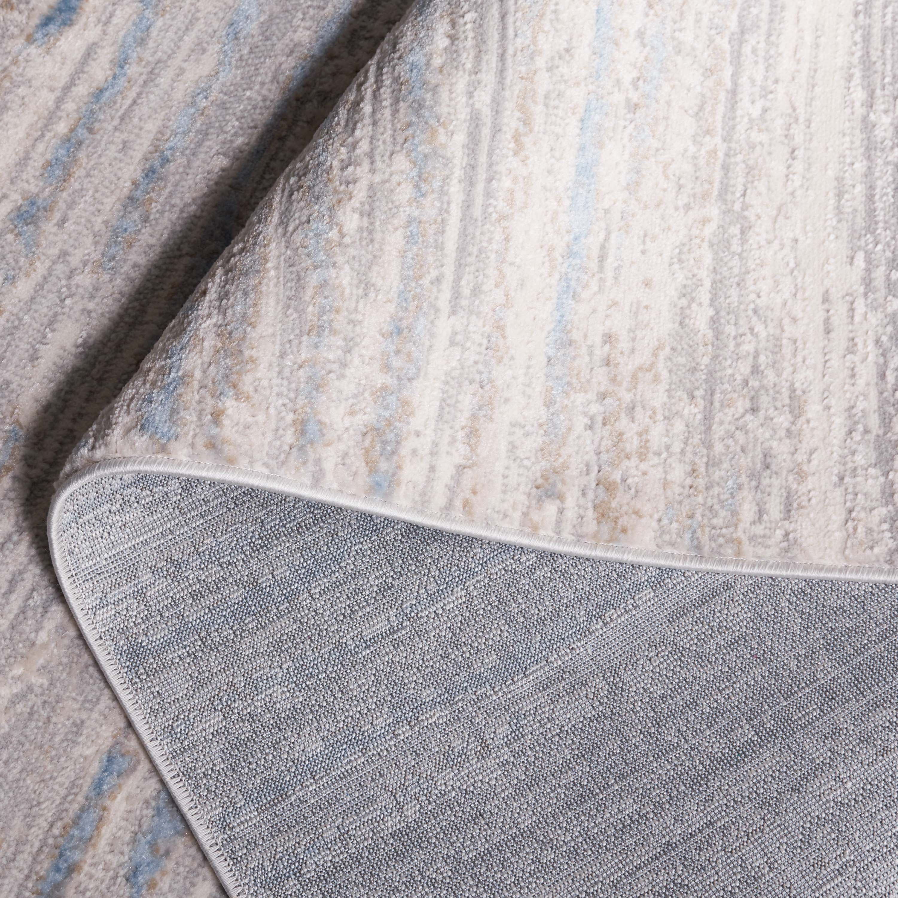 SAFAVIEH Lagoon Jarred Diamond Area Rug, Grey/Blue, 8' x 10'