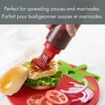 thumbnail image 3 of Mainstays 12 oz Squeeze Bottle with Silicone Basting Brush - Red, 3 of 10