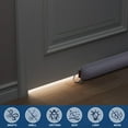 thumbnail image 2 of MAGZO Door Draft Stopper, 36 Inch Under Door Draft Blocker Noise Stopper, Weighted Wind Blocker Draft Guard for Bottom of Door, Beige, 2 of 6